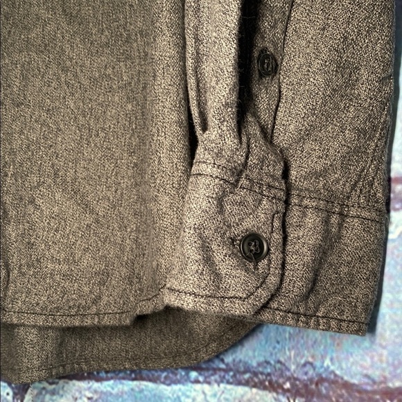 Men's Gray Button-Up Shirt Casual Mossimo Size Large - Picture 4 of 6